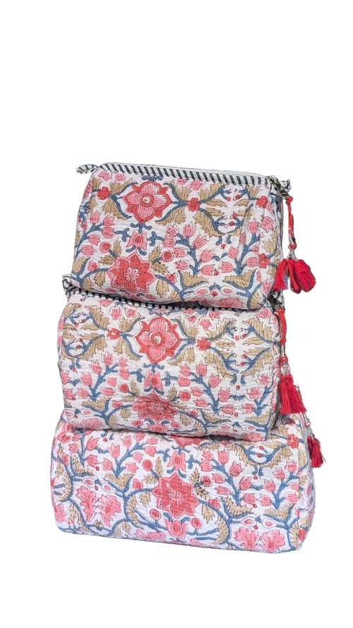 Heather Cosmetic Bag- Set of 3
